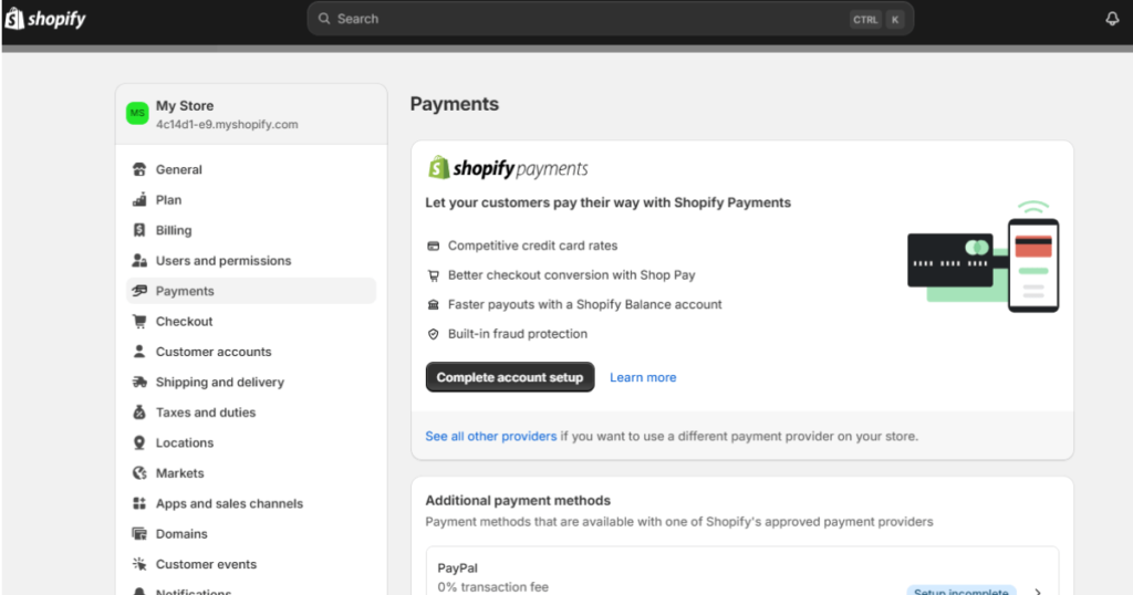 Shopify Payment