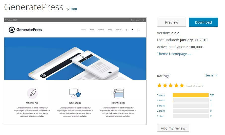 Generate Press Theme