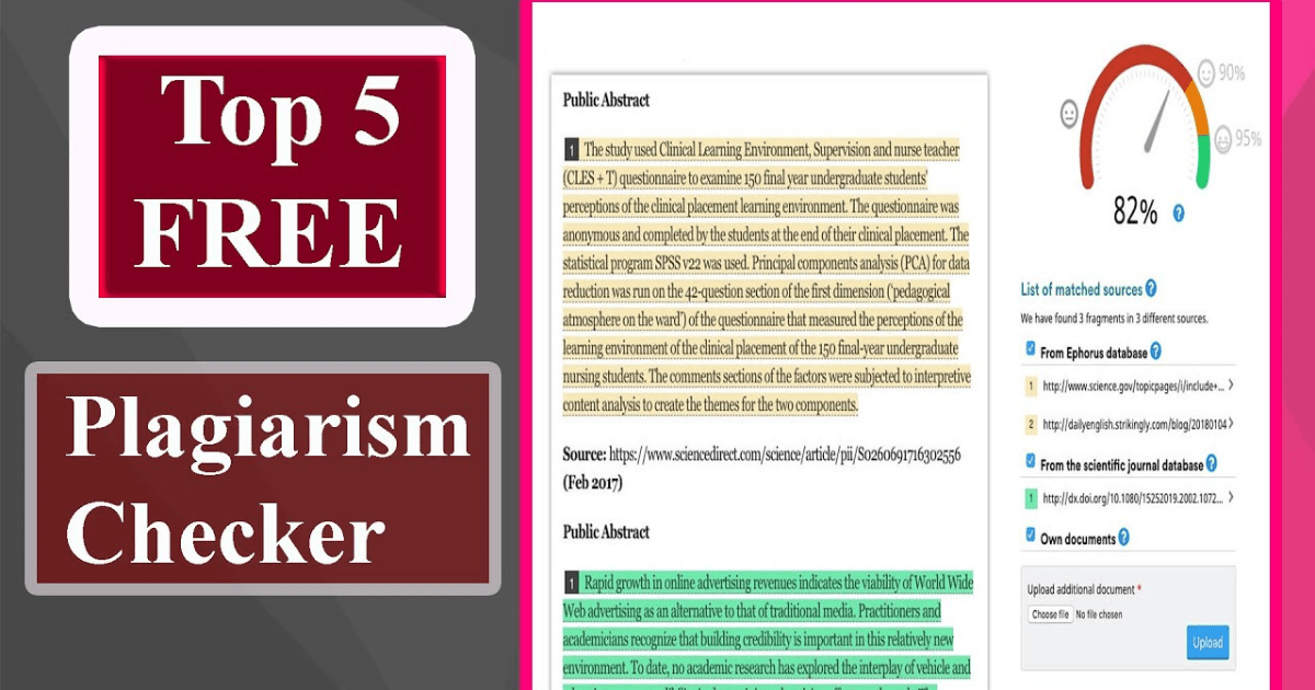 How Plagiarism Checker Works: 5 Best Free Plagiarism Checkers